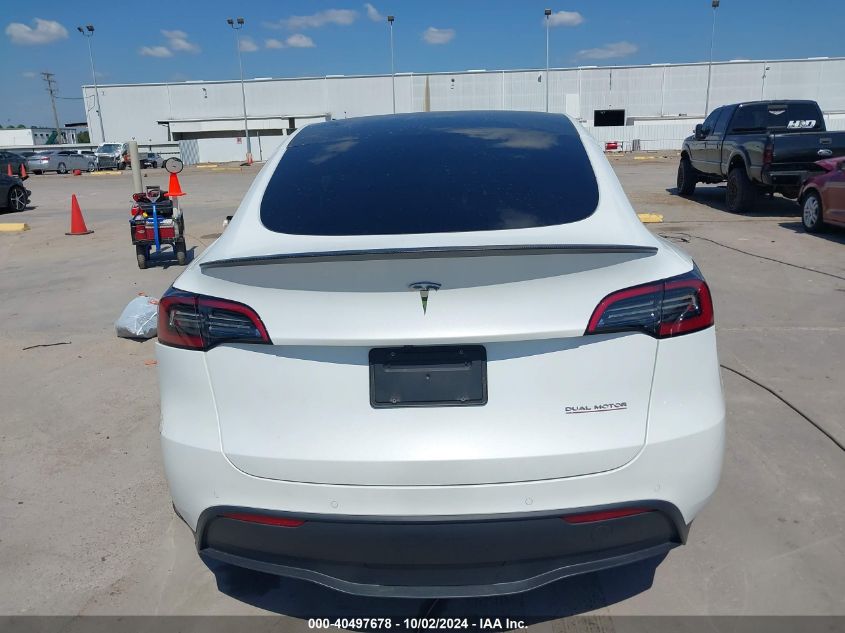 2022 Tesla Model Y Performance Dual Motor All-Wheel Drive VIN: 7SAYGDEFXNF518101 Lot: 40497678