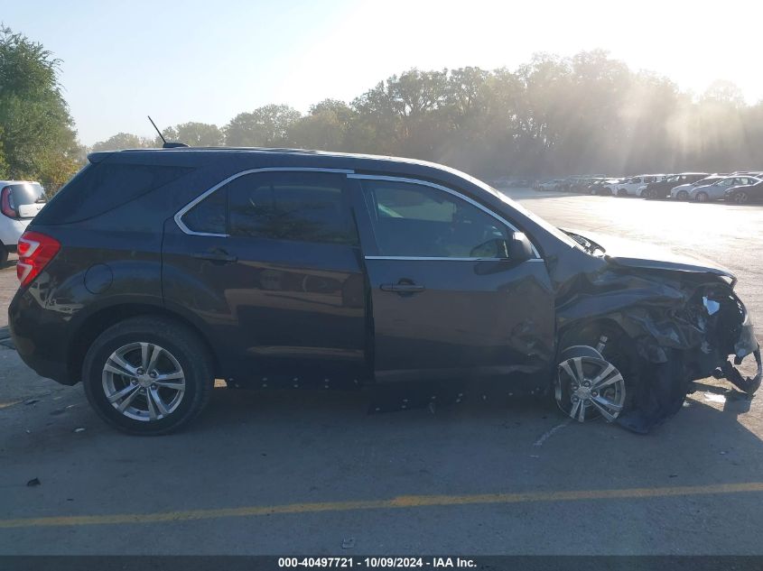 2016 Chevrolet Equinox Ls VIN: 2GNFLEEK5G6258841 Lot: 40497721