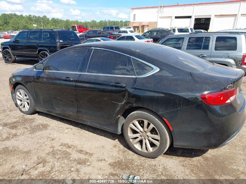 2015 Chrysler 200 Limited VIN: 1C3CCCAB4FN685450 Lot: 40497726