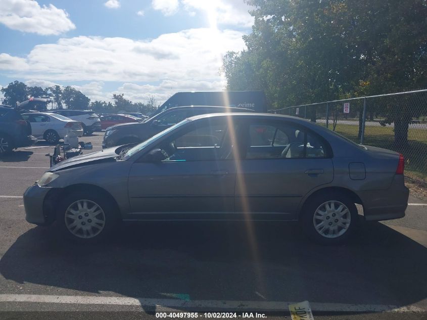 2004 Honda Civic Lx VIN: 2HGES16514H640875 Lot: 40497955