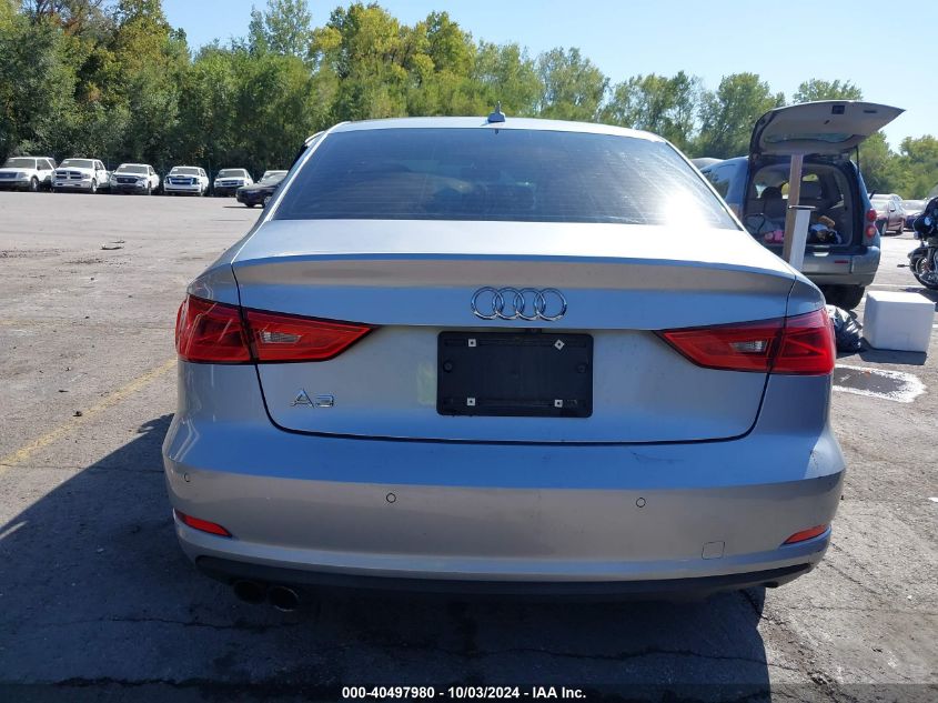 2016 Audi A3 1.8T Premium VIN: WAUA7GFF9G1025789 Lot: 40497980