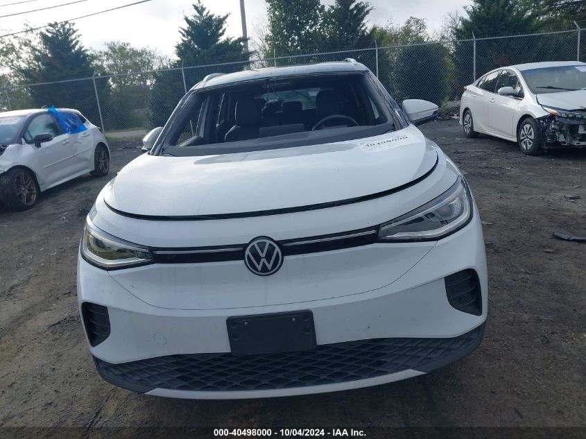 2021 Volkswagen Id.4 Pro S VIN: WVGKMPE26MP057327 Lot: 40498000