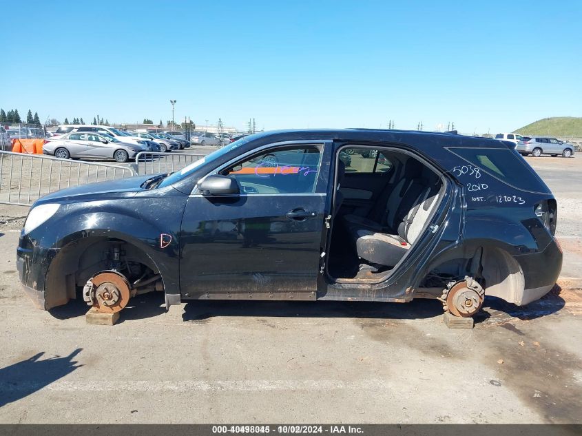 2CNFLCEW0A6365038 2010 Chevrolet Equinox Ls