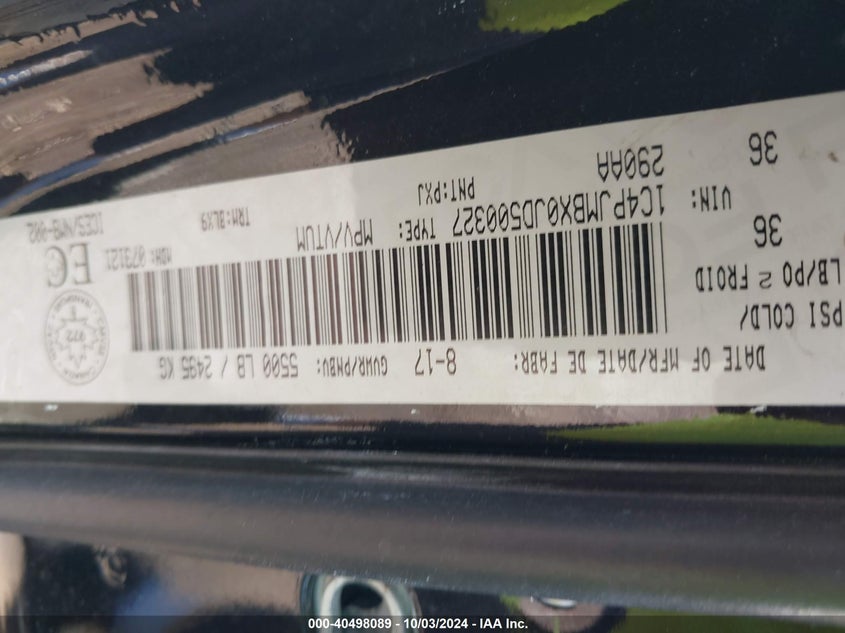 1C4PJMBX0JD500327 2018 Jeep Cherokee Trailhawk