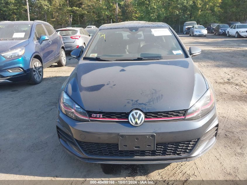 2019 Volkswagen Golf Gti S/Se/Autobahn/Rabbit Edit VIN: 3VW5T7AU2KM001896 Lot: 40498168