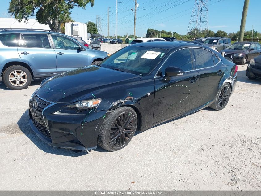 VIN JTHBF1D21E5033686 2014 Lexus IS, 250 no.2