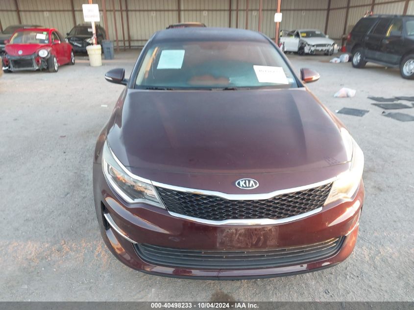 2016 Kia Optima Lx VIN: 5XXGT4L30GG066480 Lot: 40498233