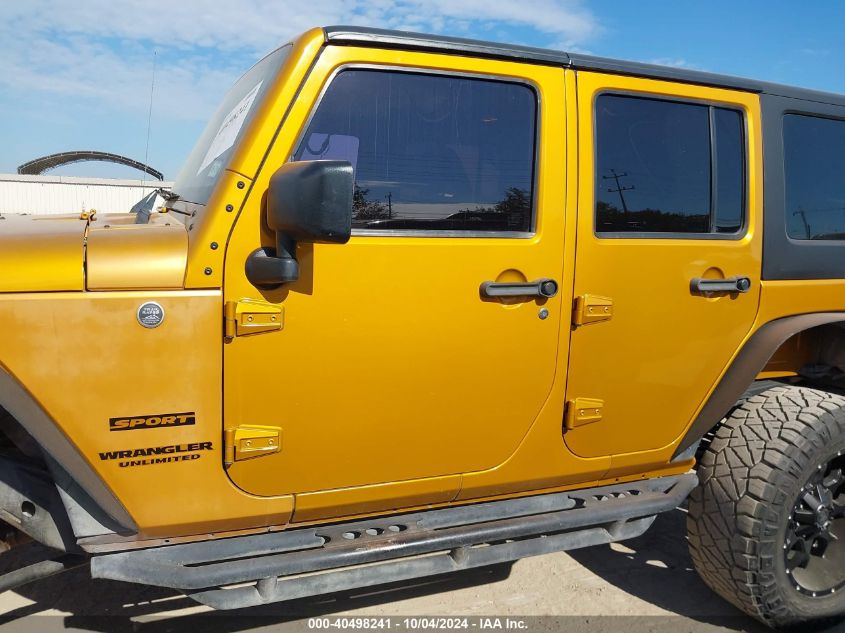 2014 Jeep Wrangler Unlimited Sport VIN: 1C4BJWDG3EL218794 Lot: 40498241