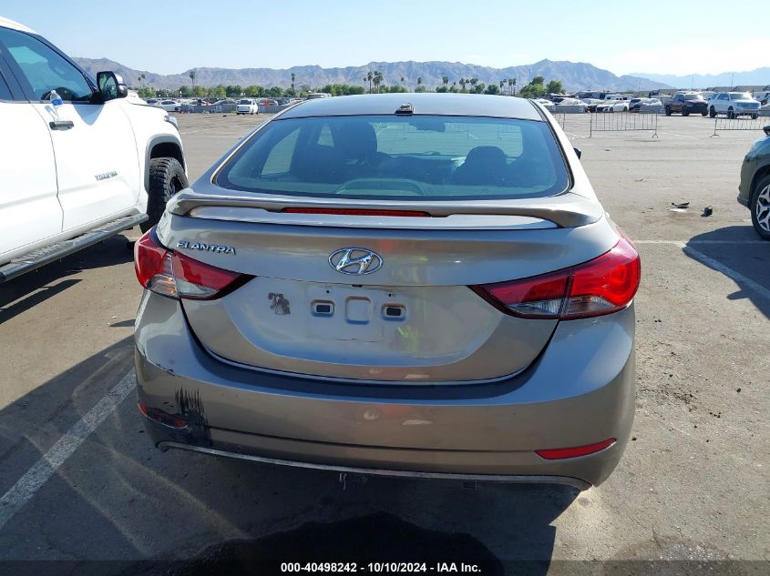 5NPDH4AE9GH668050 2016 Hyundai Elantra Value Edition