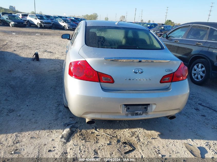 2008 Infiniti G35X VIN: JNKBV61FX8M275524 Lot: 40498367