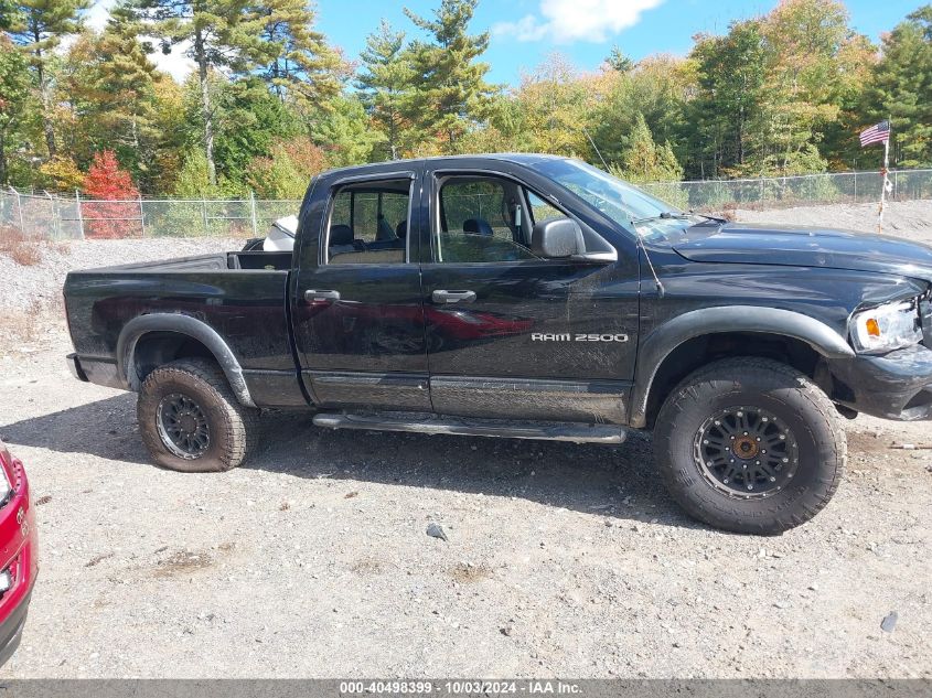 1D7KU28DX4J256118 2004 Dodge Ram 2500 Slt/Laramie