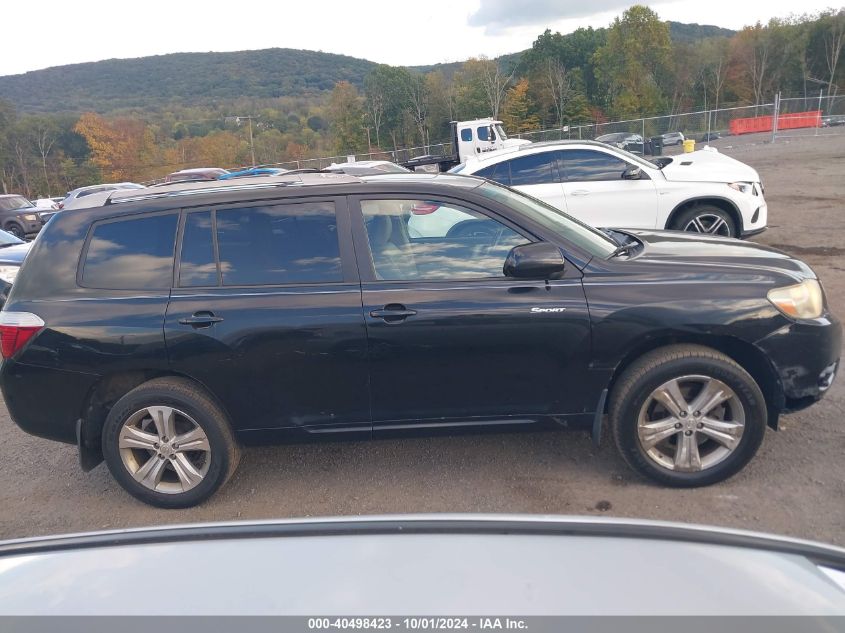 2008 Toyota Highlander Sport VIN: JTEDS43A282046996 Lot: 40498423