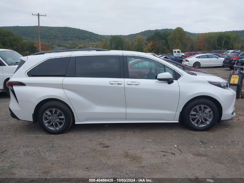 2024 Toyota Sienna Xle VIN: 5TDJRKEC0RS186867 Lot: 40498425