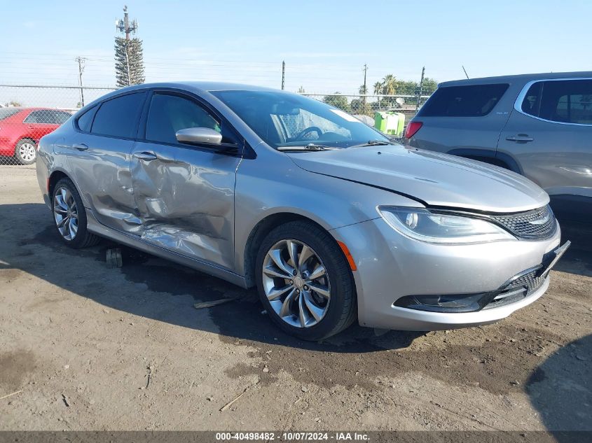 2015 Chrysler 200 S VIN: 1C3CCCBBXFN522106 Lot: 40498482