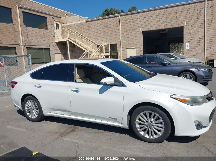 2014 Toyota Avalon Hybrid Xle Premium VIN: 4T1BD1EB6EU027843 Lot: 40498495