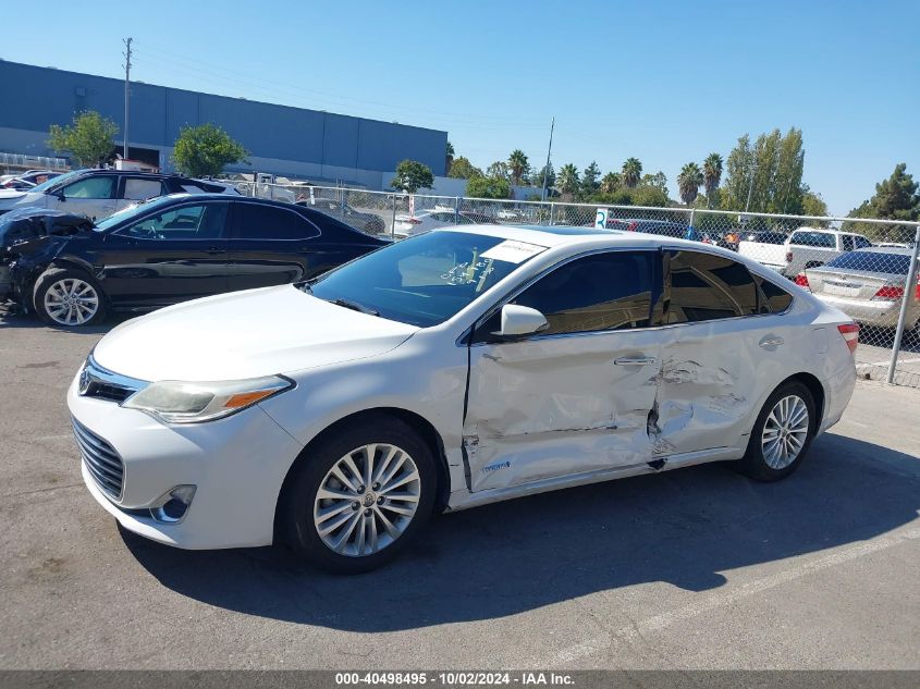 2014 Toyota Avalon Hybrid Xle Premium VIN: 4T1BD1EB6EU027843 Lot: 40498495