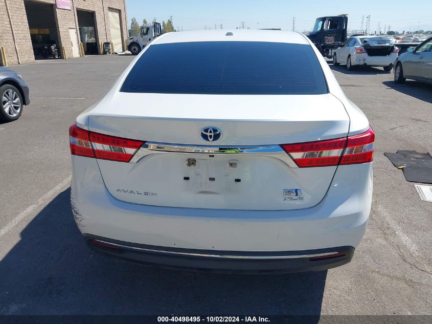 2014 Toyota Avalon Hybrid Xle Premium VIN: 4T1BD1EB6EU027843 Lot: 40498495