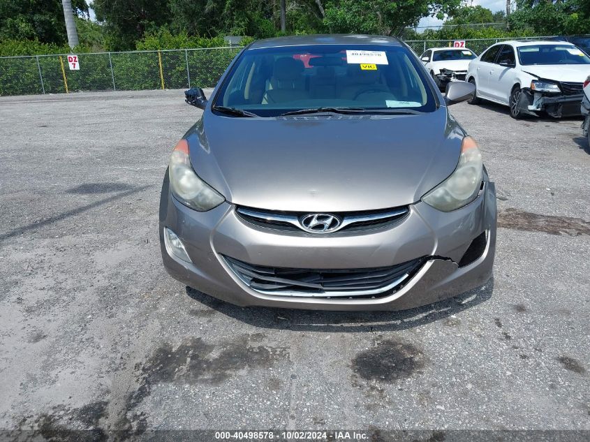 2013 Hyundai Elantra Gls VIN: 5NPDH4AE8DH392763 Lot: 40498578