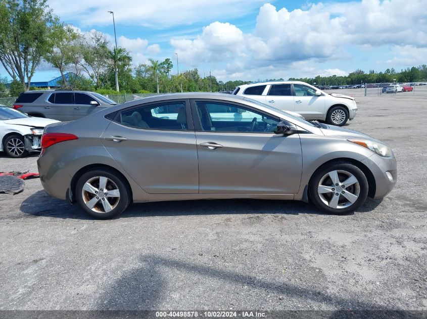 2013 Hyundai Elantra Gls VIN: 5NPDH4AE8DH392763 Lot: 40498578