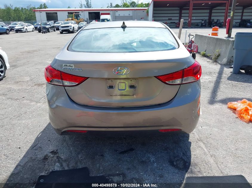 2013 Hyundai Elantra Gls VIN: 5NPDH4AE8DH392763 Lot: 40498578