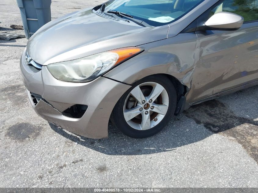 2013 Hyundai Elantra Gls VIN: 5NPDH4AE8DH392763 Lot: 40498578