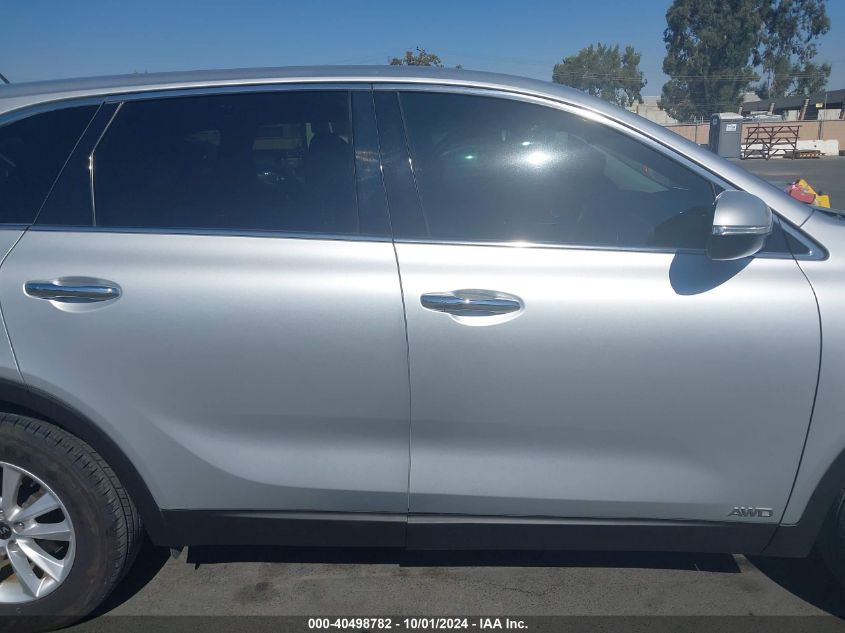 2019 Kia Sorento 3.3L Lx VIN: 5XYPGDA50KG558228 Lot: 40498782