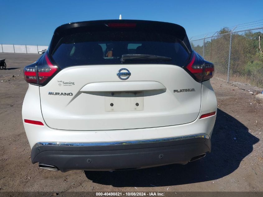 2021 Nissan Murano Platinum Fwd VIN: 5N1AZ2DJ8MC127622 Lot: 40498821