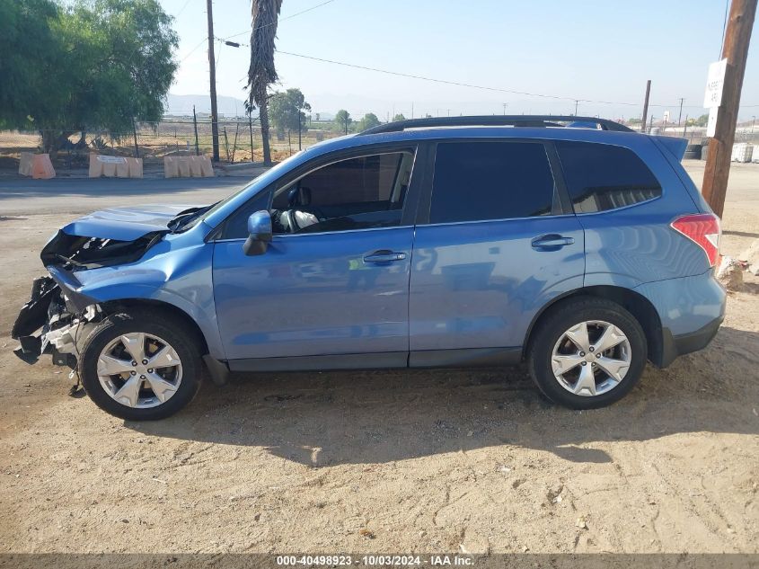 2016 Subaru Forester 2.5I Limited VIN: JF2SJAKC5GH564162 Lot: 40498923