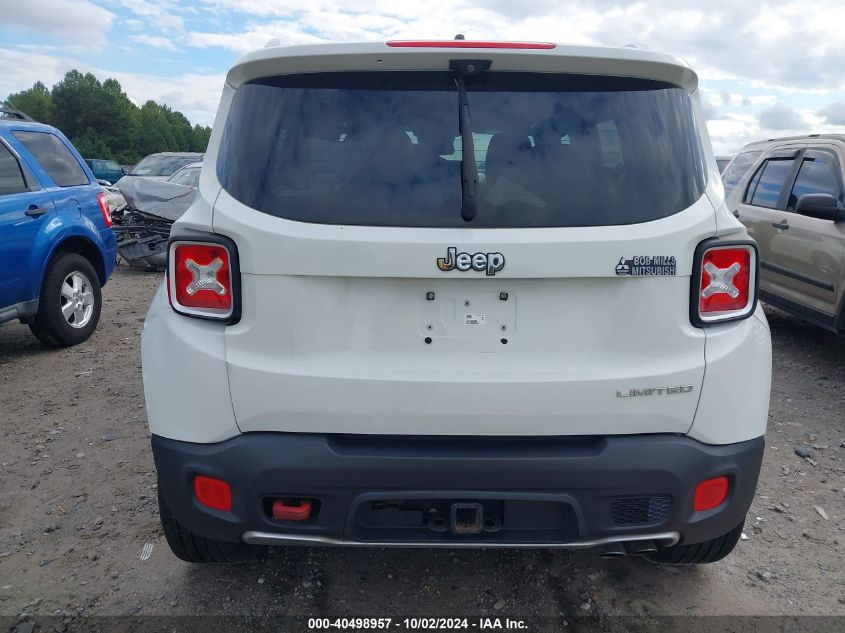 2017 Jeep Renegade Limited Fwd VIN: ZACCJADB9HPE93517 Lot: 40498957