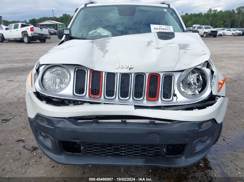 2017 Jeep Renegade Limited Fwd VIN: ZACCJADB9HPE93517 Lot: 40498957