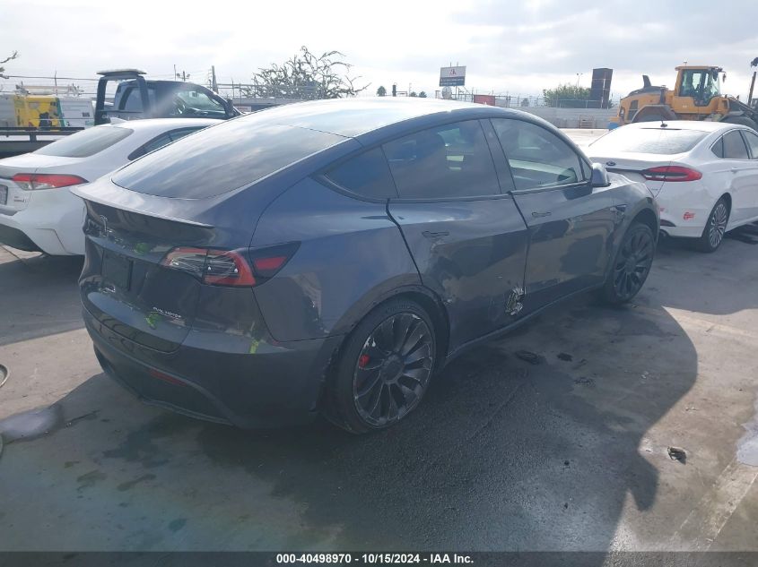 2022 Tesla Model Y Performance Dual Motor All-Wheel Drive VIN: 7SAYGDEF3NF336224 Lot: 40498970