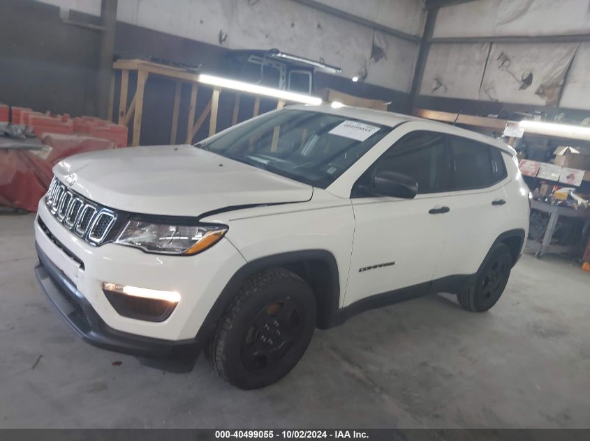 2018 Jeep Compass Sport Fwd VIN: 3C4NJCAB3JT124059 Lot: 40499055