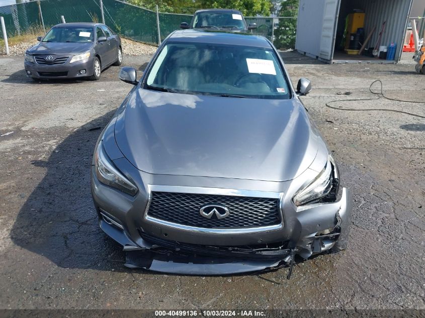 2014 Infiniti Q50 Premium VIN: JN1BV7AR6EM704609 Lot: 40499136