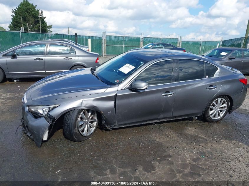 2014 Infiniti Q50 Premium VIN: JN1BV7AR6EM704609 Lot: 40499136