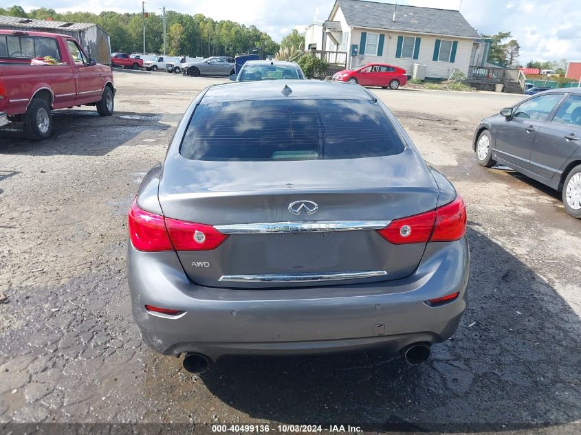 2014 Infiniti Q50 Premium VIN: JN1BV7AR6EM704609 Lot: 40499136