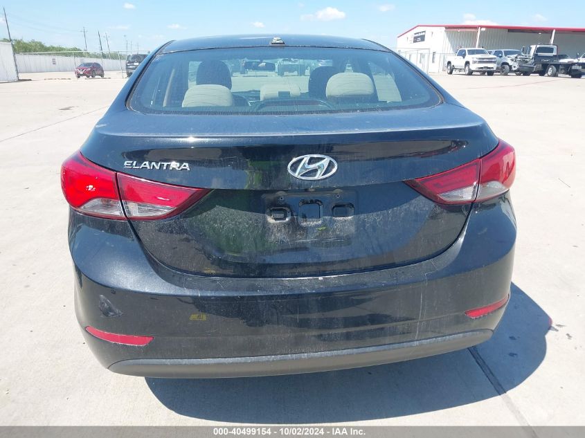 2016 Hyundai Elantra Se VIN: 5NPDH4AE6GH741570 Lot: 40499154