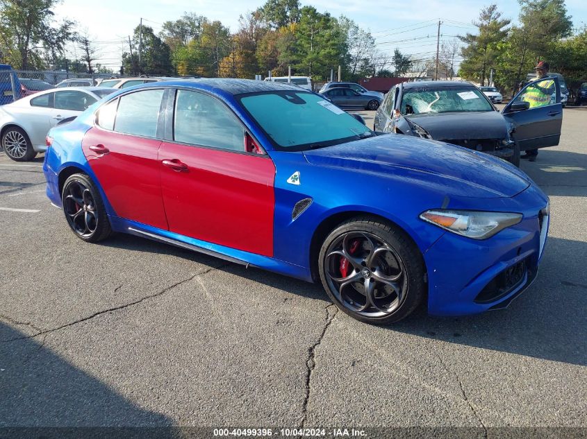 2018 Alfa Romeo Giulia Quadrifoglio Rwd VIN: ZARFAEAVXJ7567233 Lot: 40499396