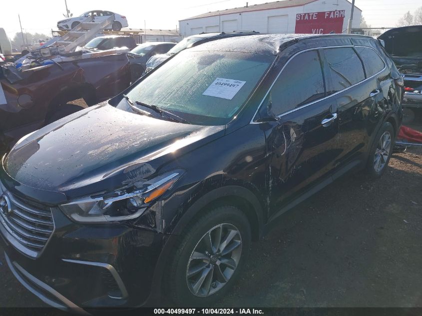 2017 Hyundai Santa Fe Se VIN: KM8SMDHF3HU212470 Lot: 40499497