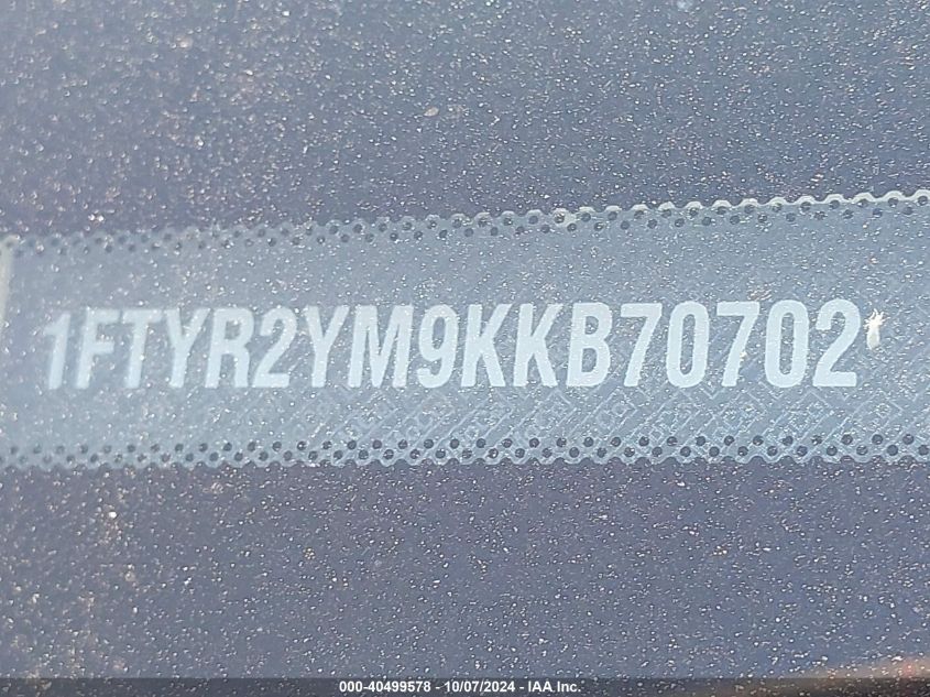 1FTYR2YM9KKB70702 2019 Ford Transit-250