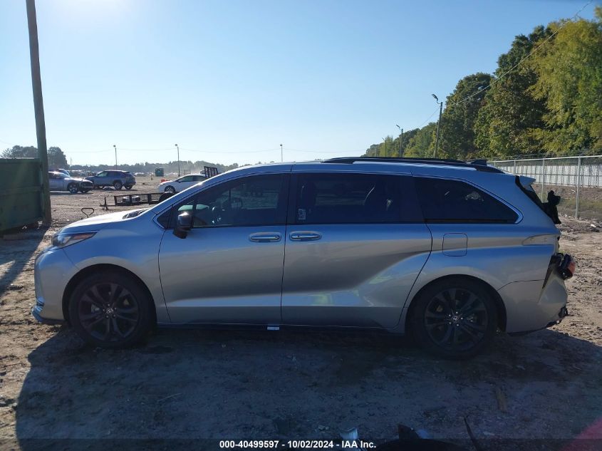 2022 Toyota Sienna Xse VIN: 5TDXRKEC0NS109176 Lot: 40499597