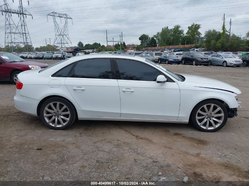 2013 Audi A4 2.0T Premium VIN: WAUFFAFL4DN023447 Lot: 40499617