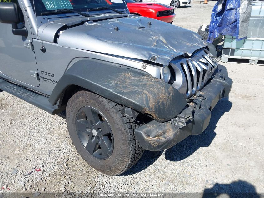 2014 Jeep Wrangler Unlimited Sport VIN: 1C4BJWDGXEL101343 Lot: 40499756