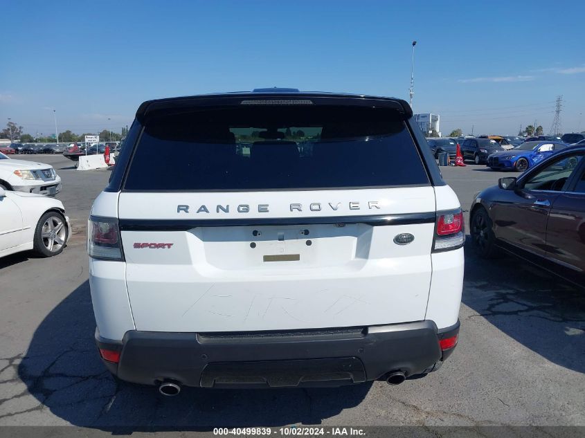 2015 Land Rover Range Rover Sport 3.0L V6 Supercharged Hse VIN: SALWR2VF8FA519575 Lot: 40499839