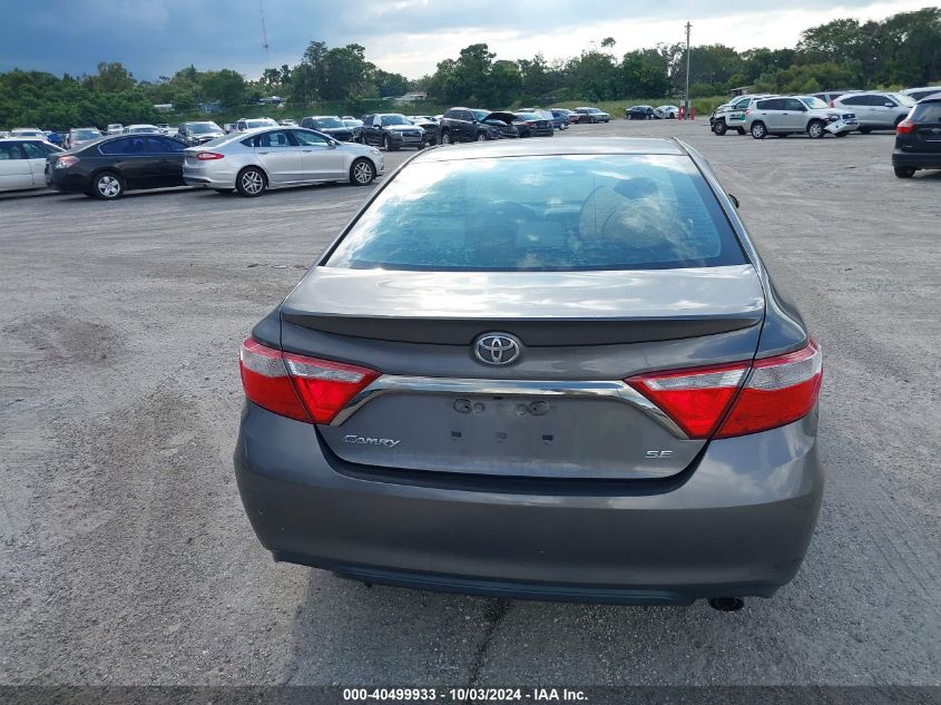 2016 Toyota Camry Se VIN: 4T1BF1FK1GU132799 Lot: 40499933