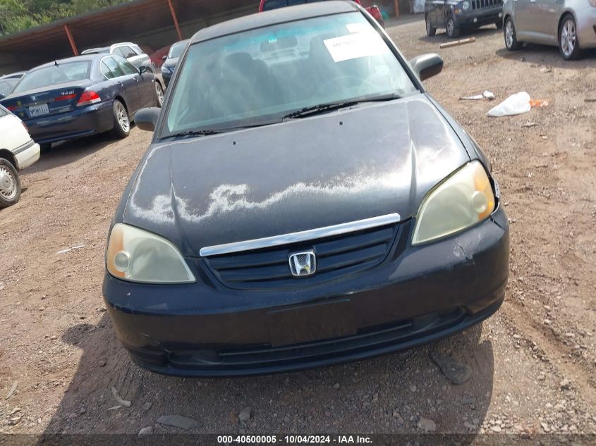 2002 Honda Civic Lx VIN: 2HGES16582H610625 Lot: 40500005