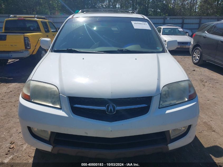 2002 Acura Mdx VIN: 2HNYD18642H530955 Lot: 40500183