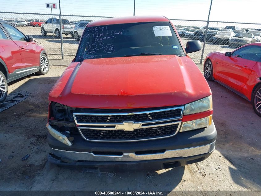 2006 Chevrolet Silverado 1500 Ls VIN: 3GCEC14X36G254333 Lot: 40500241