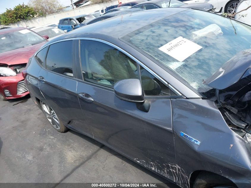 2018 Honda Clarity Plug-In Hybrid VIN: JHMZC5F12JC006067 Lot: 40500272