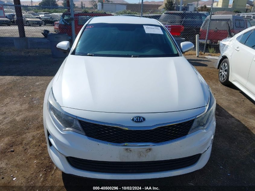 2018 Kia Optima Lx VIN: 5XXGT4L34JG272098 Lot: 40500296