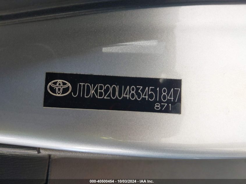 JTDKB20U483451847 2008 Toyota Prius